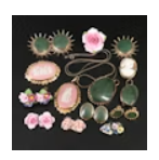 Item #577 EACH Collection of Brooches, Necklaces and Earrings Featuring Wedgwood