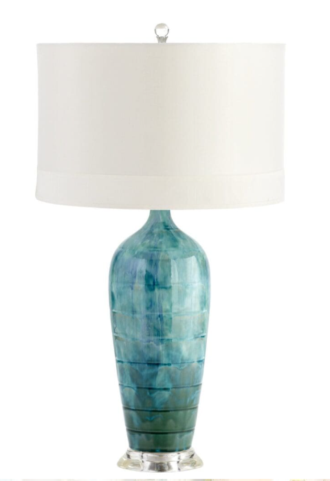 Item #64 Elysia Table Lamp Blue Glaze