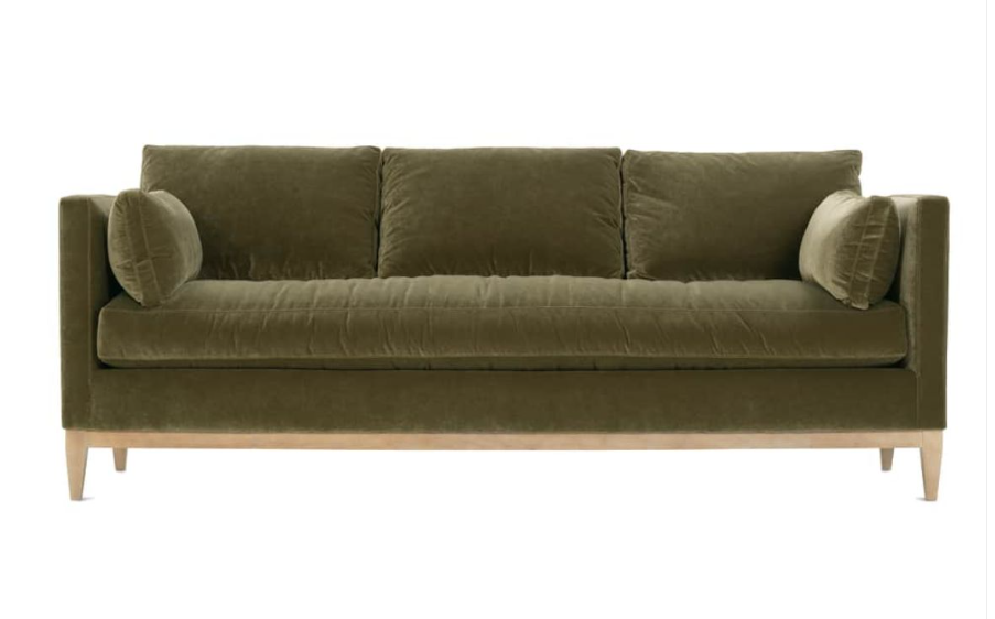 Item #885 Leo Velvet Sofa by Rowe