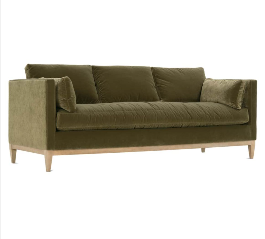 Item #885 Leo Velvet Sofa by Rowe