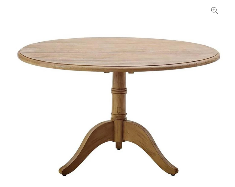 Item #891 Traditional Reclaimed Teak Round Pedestal Dining Table - 48" by Kathy Kuo