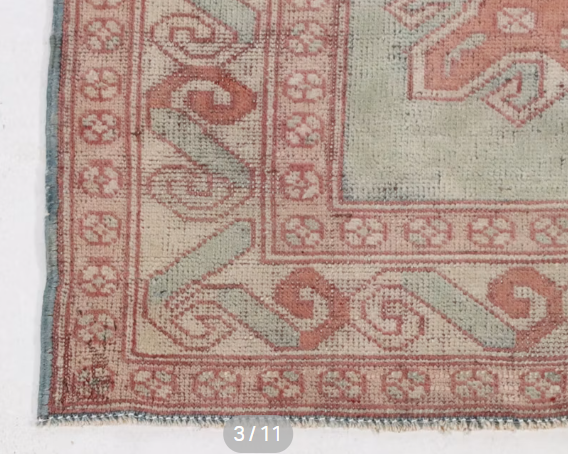 Item #905 Hand-Knotted Turko-Caucasian Kazak Style Area Rug 3'11 x 5'11
