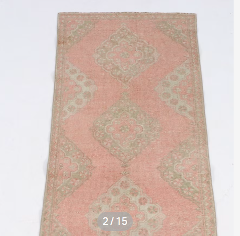 Item #906 Hand-Knotted Turkish Oushak Long Rug 2'11 x 10'3
