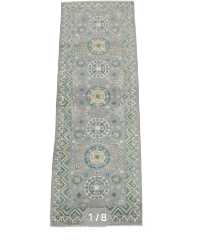 Item #918 Hand-Knotted Pakistani Kazak Carpet Runner 2'7"x8'2"