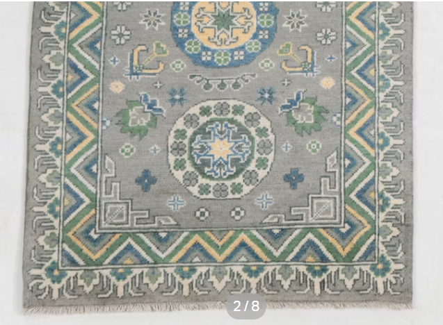 Item #918 Hand-Knotted Pakistani Kazak Carpet Runner 2'7"x8'2"