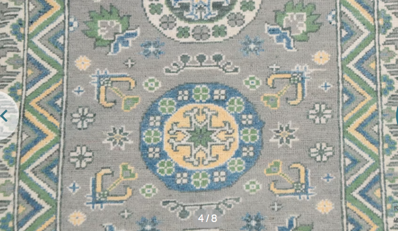 Item #918 Hand-Knotted Pakistani Kazak Carpet Runner 2'7"x8'2"