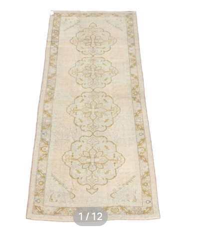 Item #919 Hand-Knotted Turkish Anatolian Runner 4'9 x 11'3