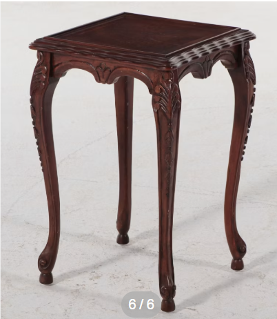 Item #924 Regency Style Carved Mahogany Stand