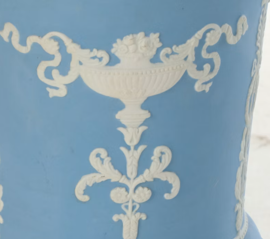 Item #945 Marbro Lamp Co. Wedgwood Jasperware Style Table Lamp