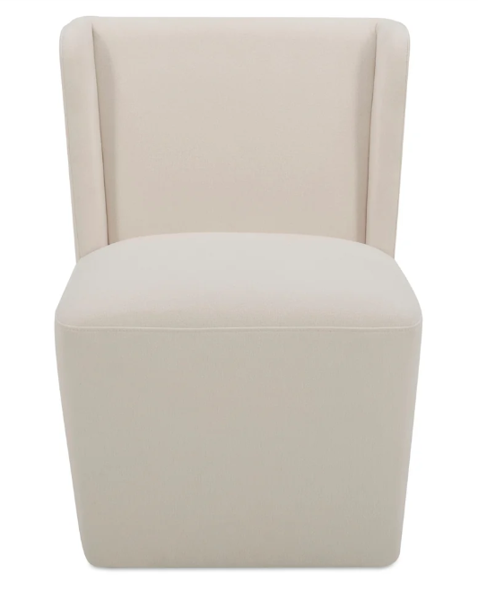Item #959 Cormac Cream Rolling Dining Chair