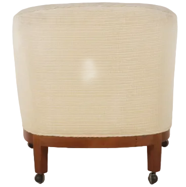 Item #961 Set of Three Barrel Back Club Chairs