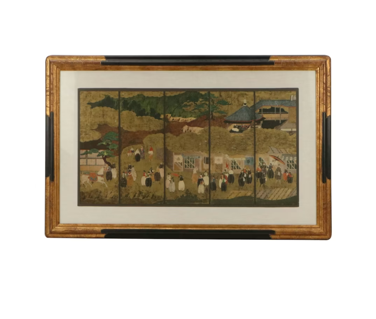 Item #963 Japanese Collotype Titled Portuguese Visitors