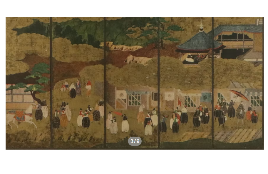 Item #963 Japanese Collotype Titled Portuguese Visitors