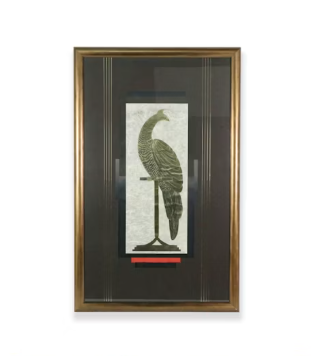 Item #964 T. Vance Relief Print "Golden Bird"