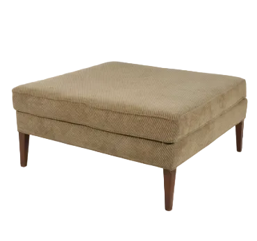 Item #972 Danish Modern Style Upholstered 38"x38" Square Ottoman
