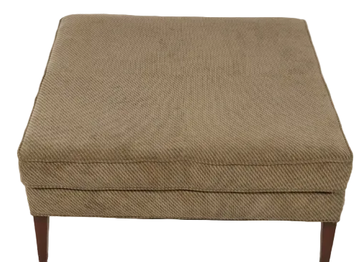 Item #972 Danish Modern Style Upholstered 38"x38" Square Ottoman