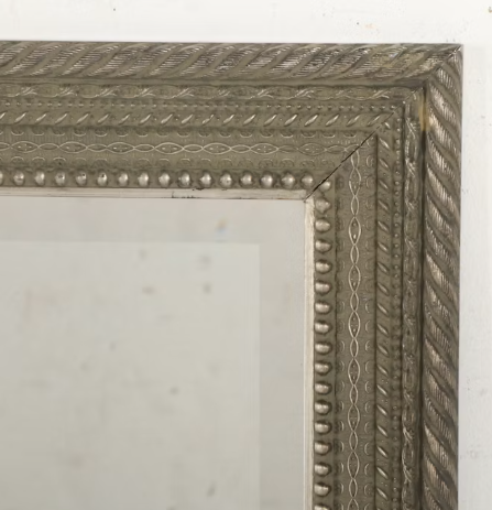 Item #979 Bassett Mirror Co. Full-Length Mirror with Silvered Frame