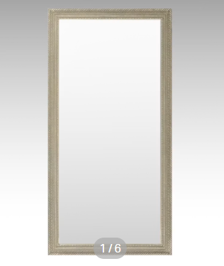 Item #979 Bassett Mirror Co. Full-Length Mirror with Silvered Frame