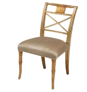 Item #981 Theodore Alexander Gilded Regency Style Side Chair