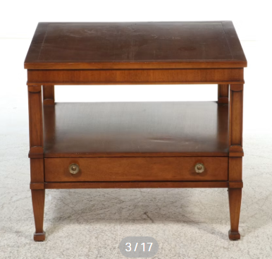 Item #983 Wood Drexel Triune End Tables