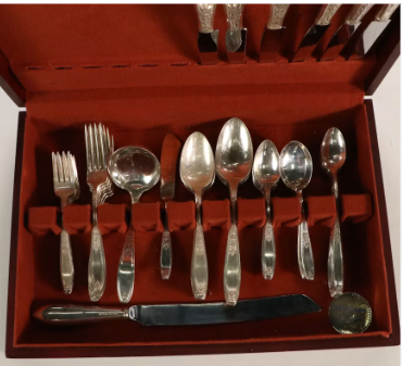 Item #990 Ambassador Silver Plated Flatware