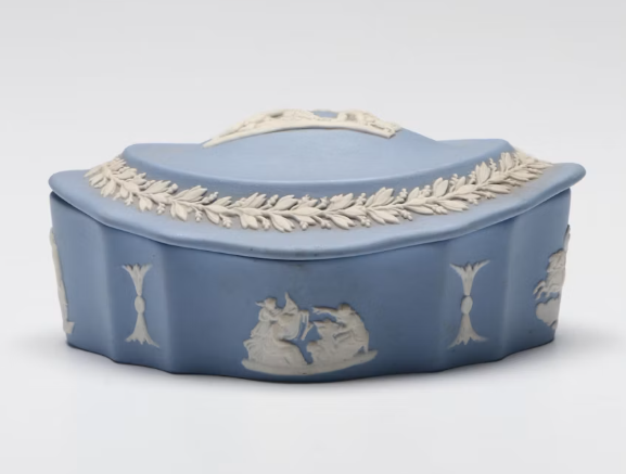 Item #1008 Blue Jasperware Wedgewood Jewelry Box