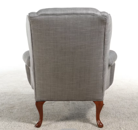 Item #1079 Queen Anne Style Wingback Armchair