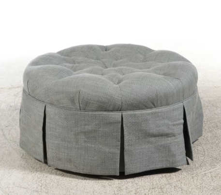 Item #1080 Button-Tufted Ottoman