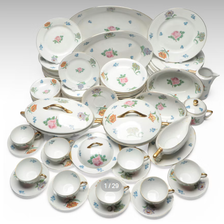 Item #1095 Pirkenhammer Porcelain Dinnerware