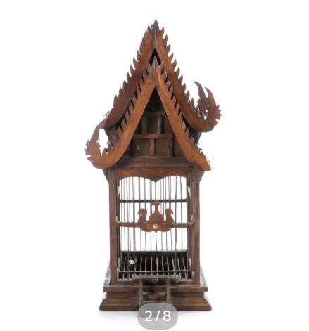 Item #567 Thai Spirit House Birdcage
