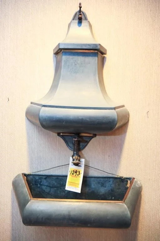Item #1003 Pewter Wall Hanging Fountain