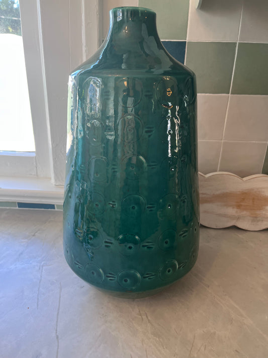 648 Blue/Green Decorative Ceramic Vase