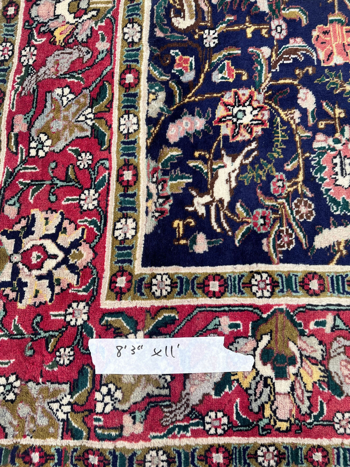 Item #770 Hand-Knotted Persian Tehran Area Rug 8' x 11'