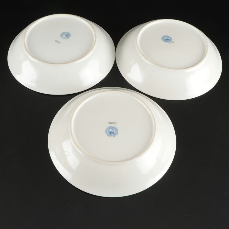 Item #645 Raynaud Limoges Gilt and Floral Porcelain with Other C. Ahrenfeldt Dinnerware